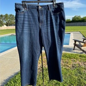 Talbots Blue Ankle Cropped Jeans with Classic Style